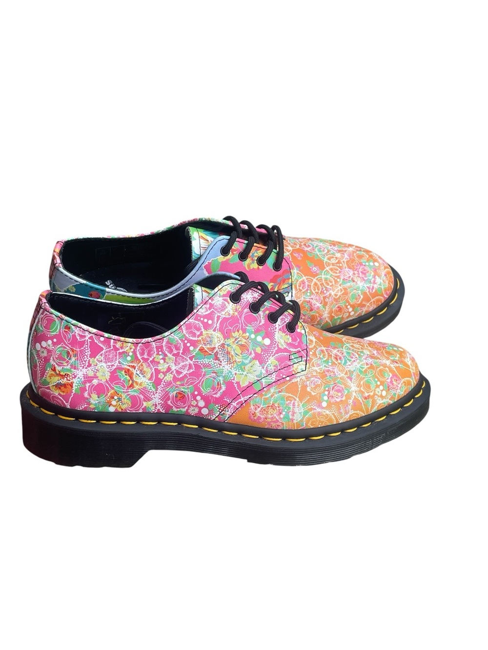 Dr Martens Smiths Daze Floral Oxfords, Size 7L, EUC